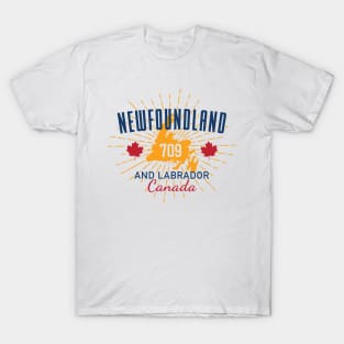 Newfoundland and Labrador 709 || Gifts || Souvenirs || Clothing T-Shirt